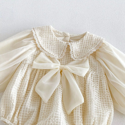 Baby Girl Autumn Big Bow Bodysuit