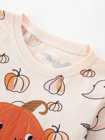 2 Pc Girls Halloween Print Set
