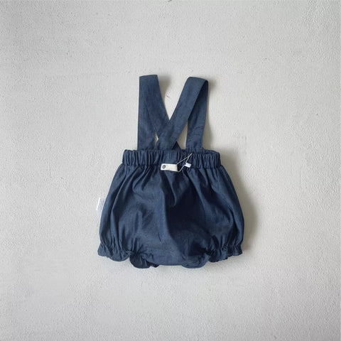 Unisex Baby Overall Flap Pocket Shorts