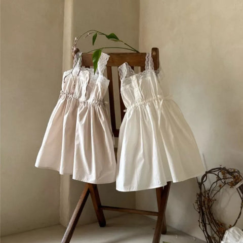 Baby Girls Lace Straps Dress