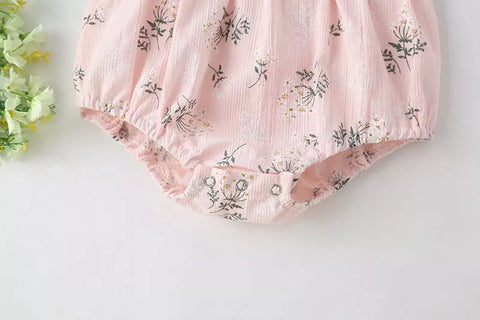 2 pc Baby Girl Ditsy Floral Bodysuit & Headband