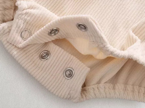 2 Pc Baby Boy Stripe Shirt Corduroy Bodysuit Set