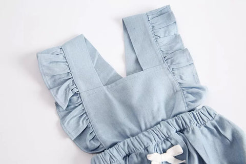 Baby Girl Cotton Ruffle Bodysuit