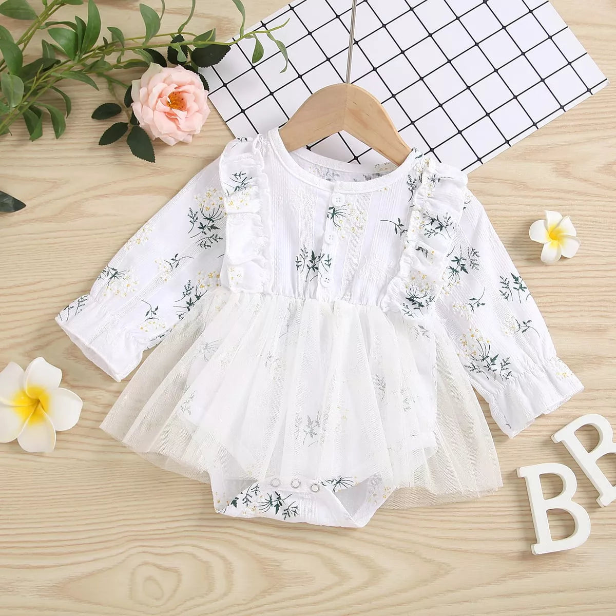 Baby Girls Spring Blossom Mesh Dress
