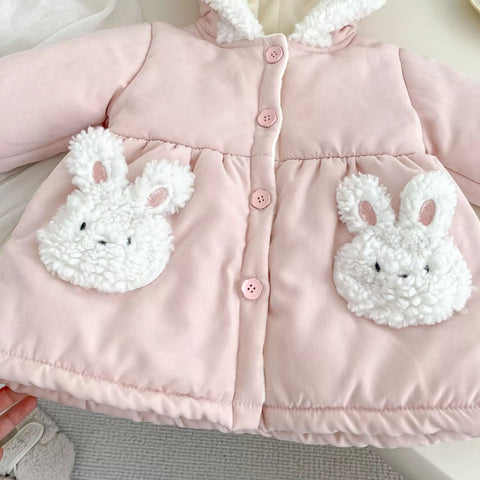 Girl Fleece Lined Bunny Coat