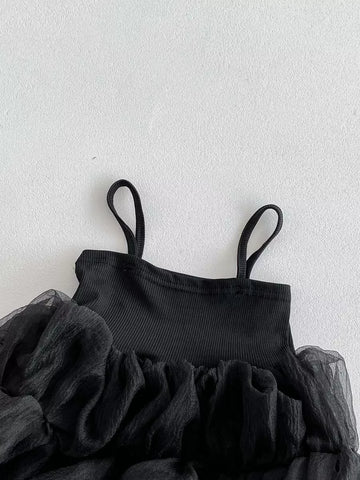 Girls Bubble Hem Cami Dress