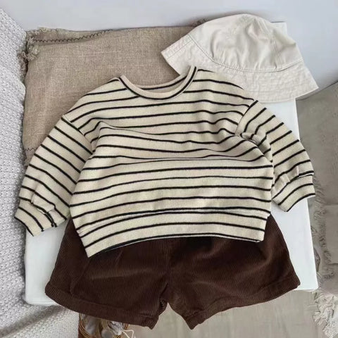 Baby Boy Stripe Oversized Shirt