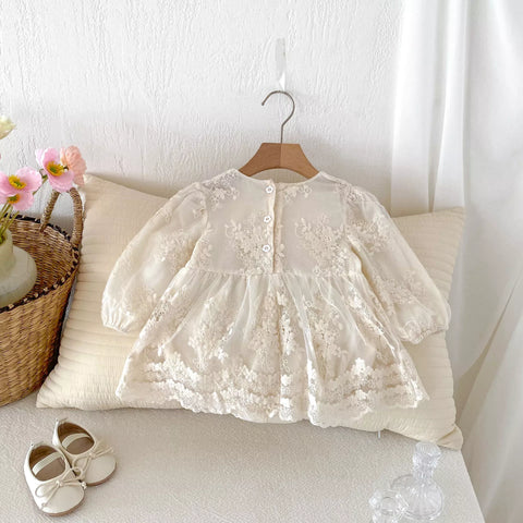Baby Girl Scallop Lace Dress