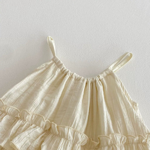 Baby Girl Tiered Ruffle Bodysuit Dress