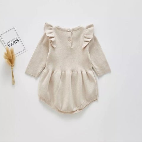 Baby Girl Cable Knit Bodysuit Sweater