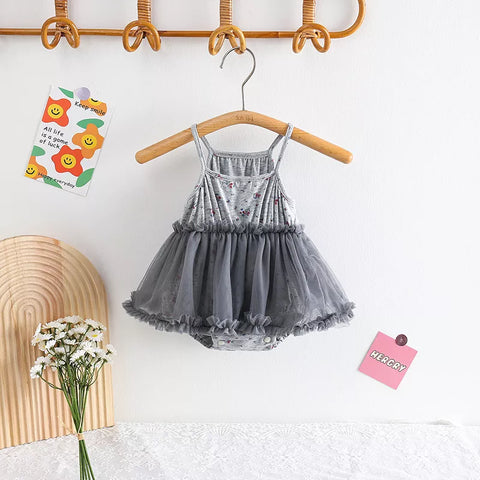 2 Pc Baby Girl Summer Cami Tutu Bodysuit