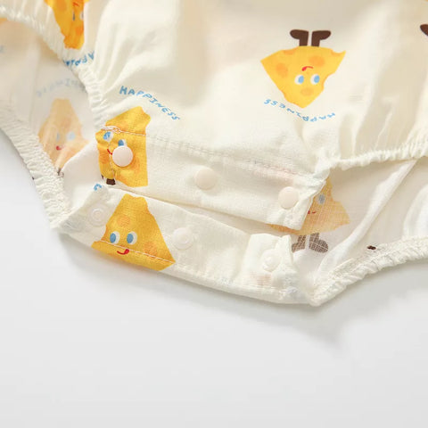 Baby Boy Cheese Print Bodysuit