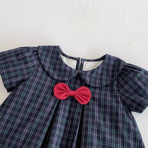 Baby Girl Madeline Plaid Bodysuit Dress