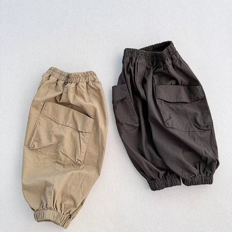 Boys Cargo Pockets Jogger Pants