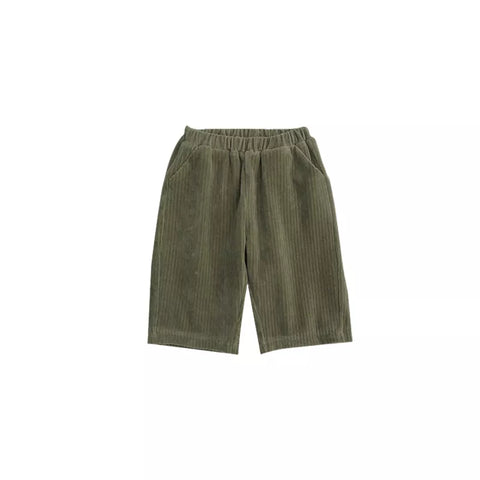 2 Pc Baby Boy Waffle Shirt w/ Corduroy Pants