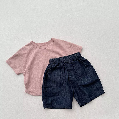 Boys Wide Leg Denim Shorts