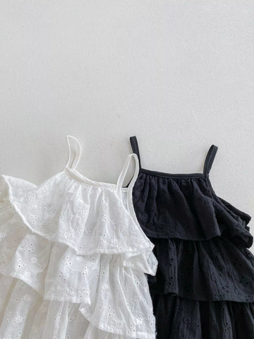 Baby Girl Tiered Cami Bodysuit Dress