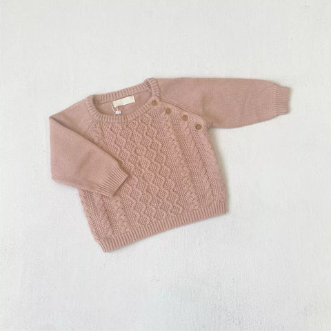 Unisex Baby Knit Cable Sweater Set