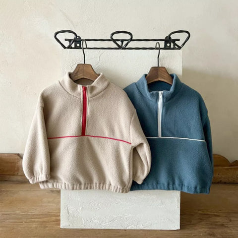 Baby Boy Quarter Zip Fleece Tracksuit