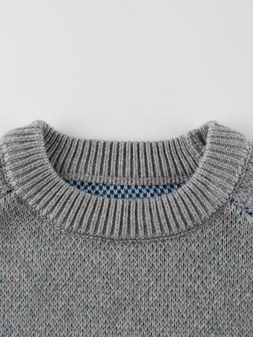 Boys Wavy Scenic Knit Sweater