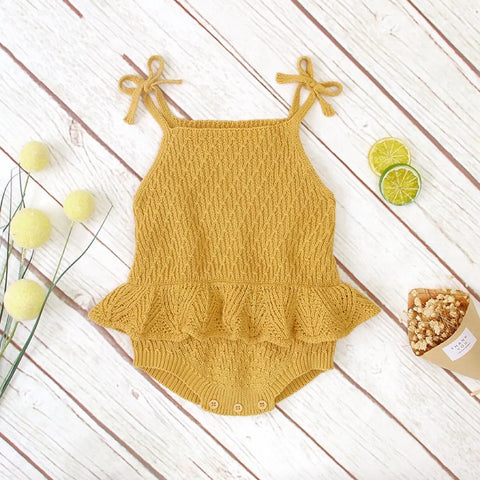 Baby Girl Knit Ruffle Skirt Bodysuit