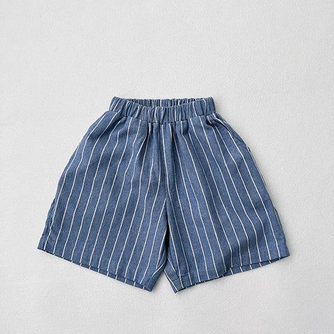 Boys Vertical Stripe Shorts