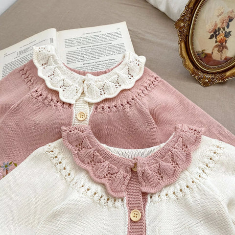 Baby Girl Darling Bouquet Knit Sweater