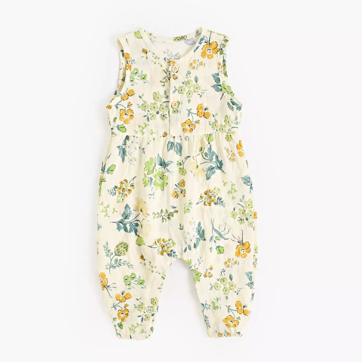 Baby Girl Sleeveless Floral Romper Jumpsuit