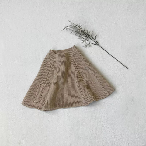 Baby Girl Knitted Cape Shawl