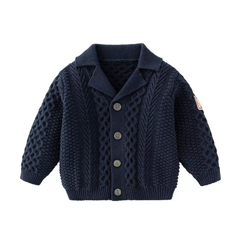 Baby Boy Cable Cardigan Sweater