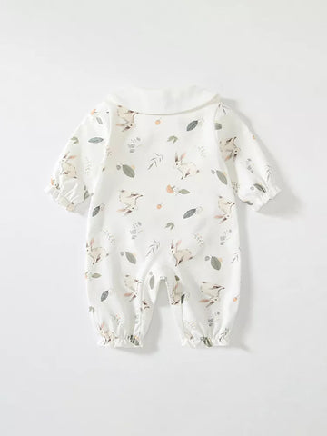 2 Pc Baby Girl Bunny Bodysuit w/ Bonnet