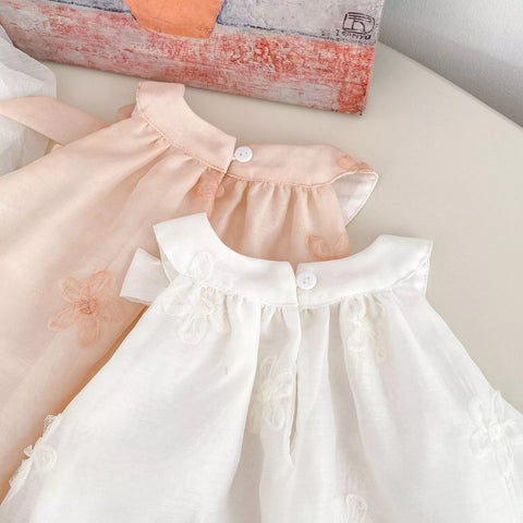 Baby Girl Rosette Halter Bow Dress