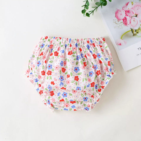 3 Pc Baby Girl Summer Floral Shirt & Shorts Set