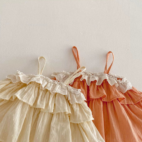 Baby Girl Tiered Ruffle Bodysuit Dress