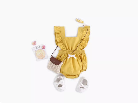 Baby Girl Cotton Ruffle Bodysuit