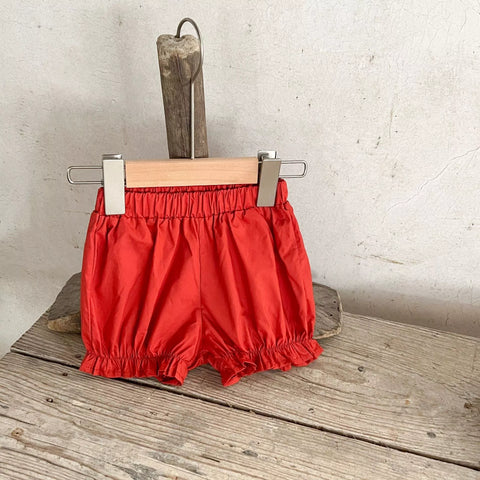 2 Pc Baby Girl Cherry Bubble Shirt & Shorts Set