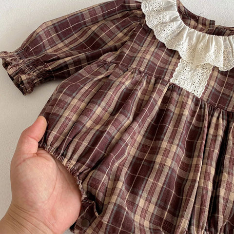 Baby Girls Autumn Plaid Bodysuit