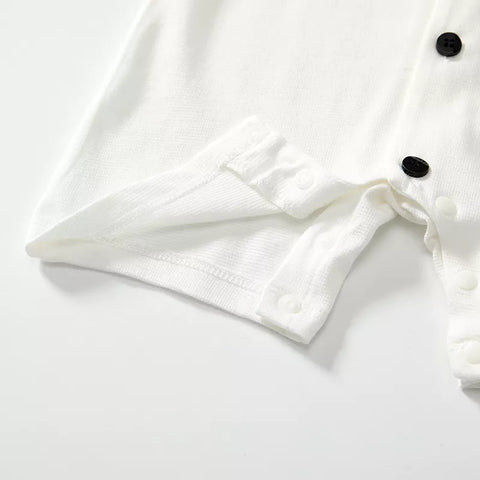 2 Pc Unisex Baby Cute Panda Knit Romper