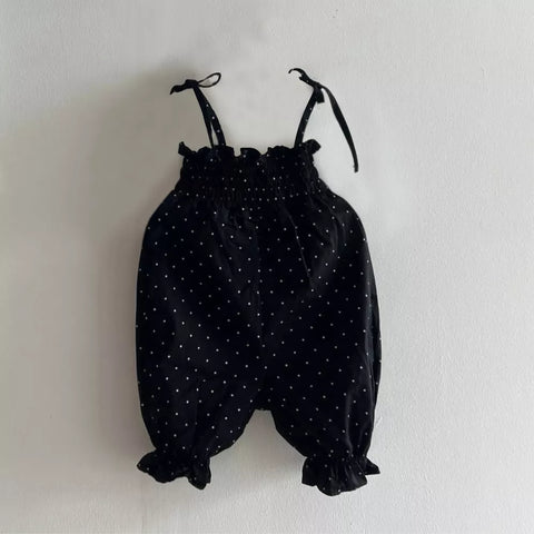 Baby Girl Polka Dot Smocked Pants