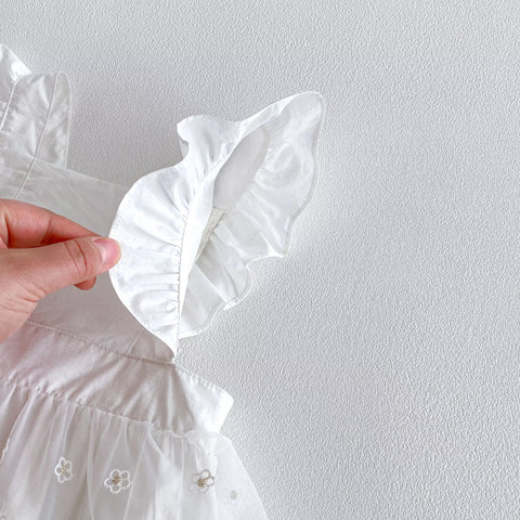 Baby Girl Mini Daisy Sheer Skirt Ruffle Bodysuit