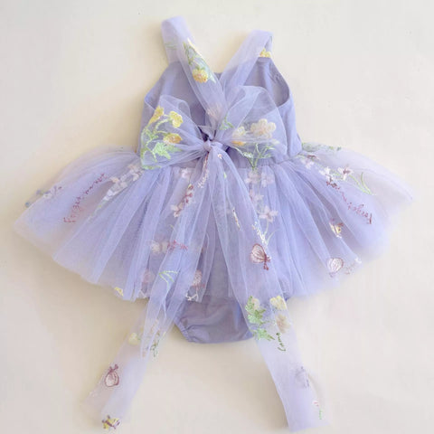 Baby Girl Wild Flower Mesh Dress