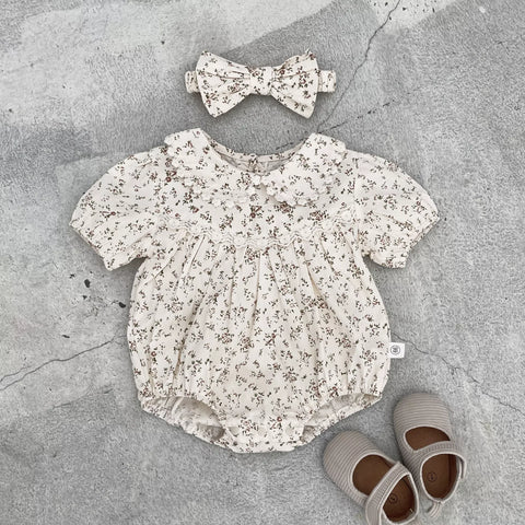 2 Pc Baby Girl Ditsy Floral Bodysuit