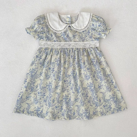 Girls Teapot Motif Puff Sleeve Bodysuit or Dress