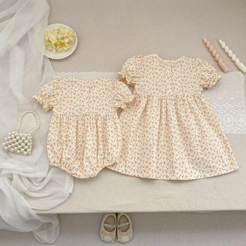 Girls Sailor Collar Style Vintage Bodysuit or Dress