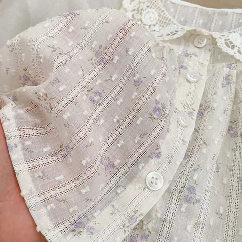 2 Pc Girls Romantic Boho Floral Print Set