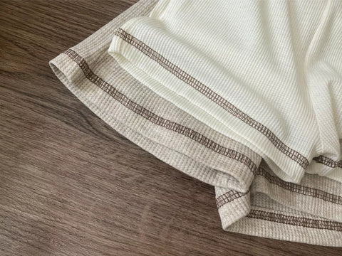 2 Pc Baby Boys Waffle Knit Set