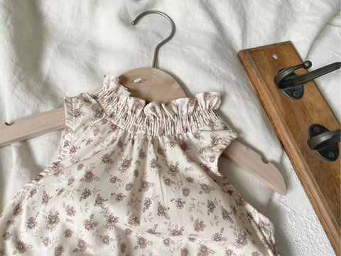 Baby Girl Ruffle Funnel Neck Bodysuit