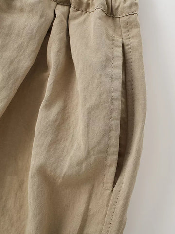 Boys Elastic Barrel Loose Casual Pants