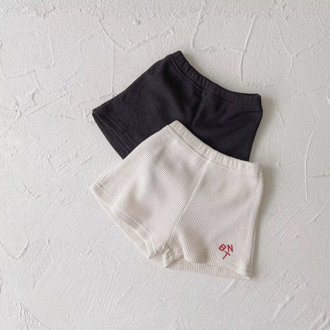 2 Pc Kids Ribbed Polo Sweatshirt & Shorts Set