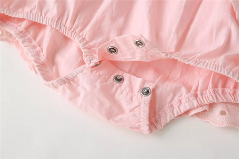 Baby Girl Eyelet Cotton Dress with Hat
